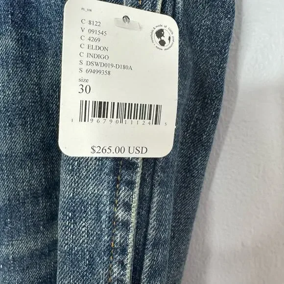 Denimist Free People Blair Double Pleat Jeans Relaxed Fit High Rise Women's 30